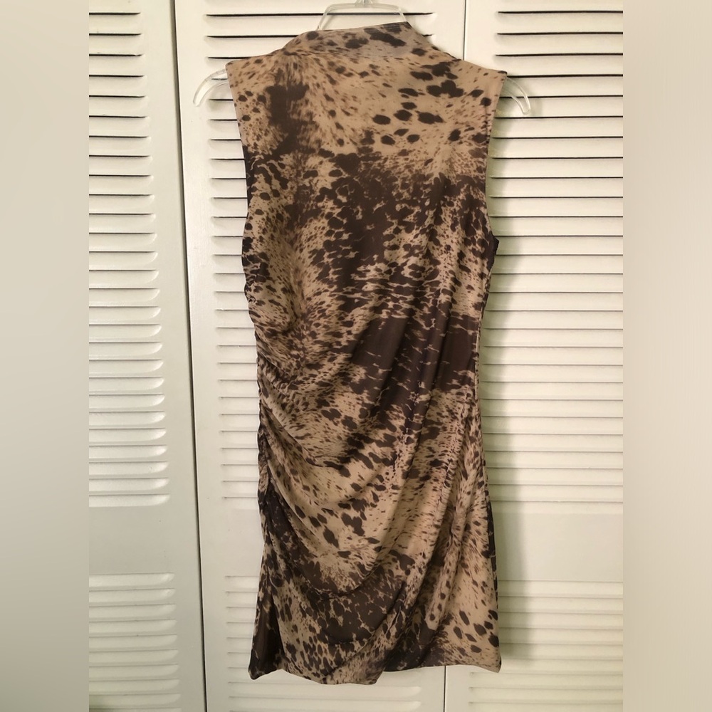 House of Harlow 1960 Ruched Mock Neck Mini Dress | MSRP $495